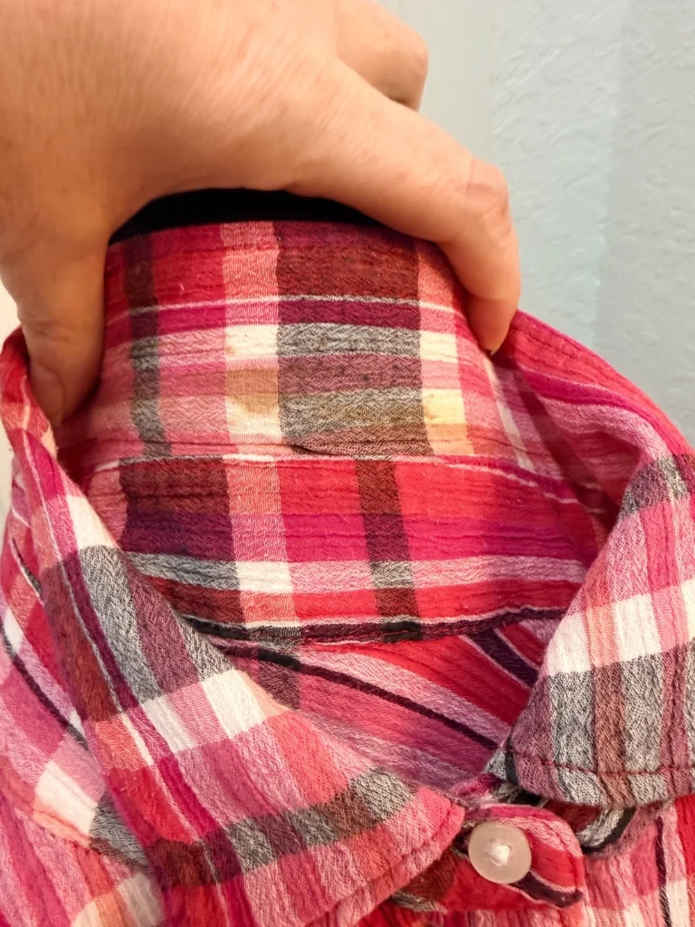 Lauren Ralph Lauren Pink Plaid Western Shirt – Women’s Size L - Picture 7 of 8